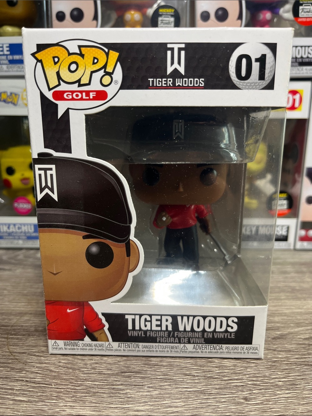 Funko Pop! Golf Tiger Woods Vinyl Figure - Black & Red